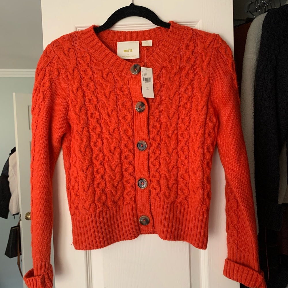 Maeve cable knit cardigan